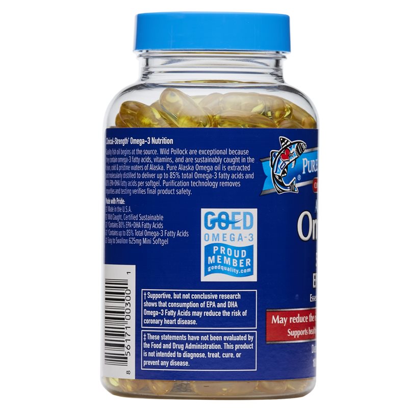 360 degree images of the Pure Alaska Omega Clinical Strength Alaskan Omega-3 dietary supplement product bottle 19
