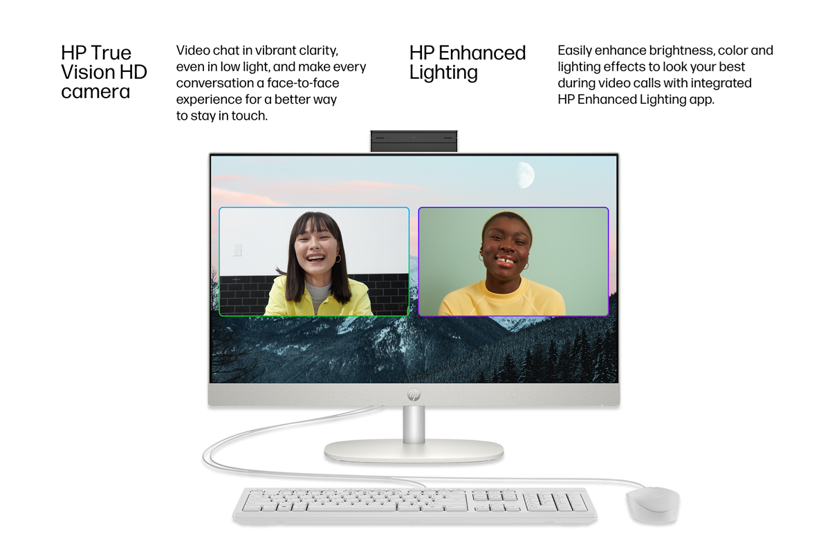 HP 23.8" All-in-One Desktop PC.