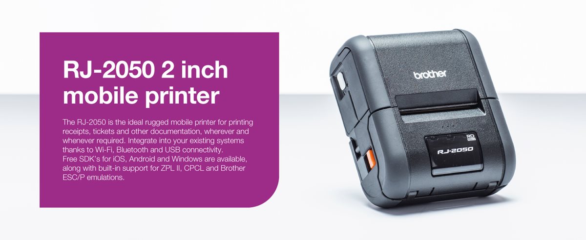 RJ-2050 Rugged Mobile Printer + WiFi