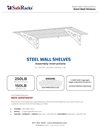 SafeRacks Wall Shelves Installation Instructions