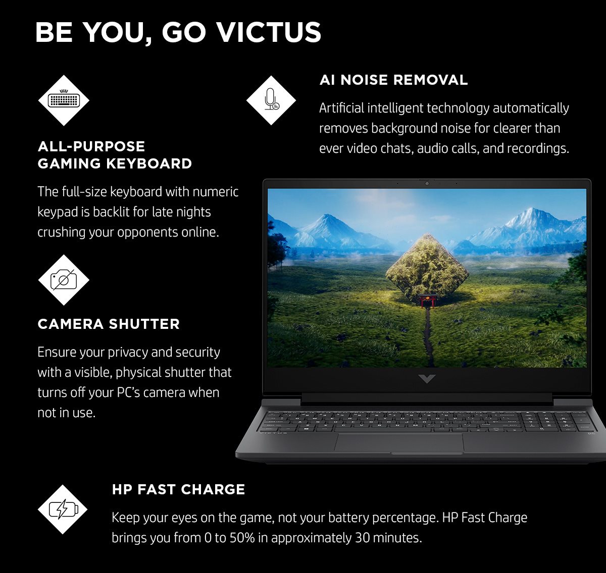 Silver 16 inch Victus by HP gaming laptop PC