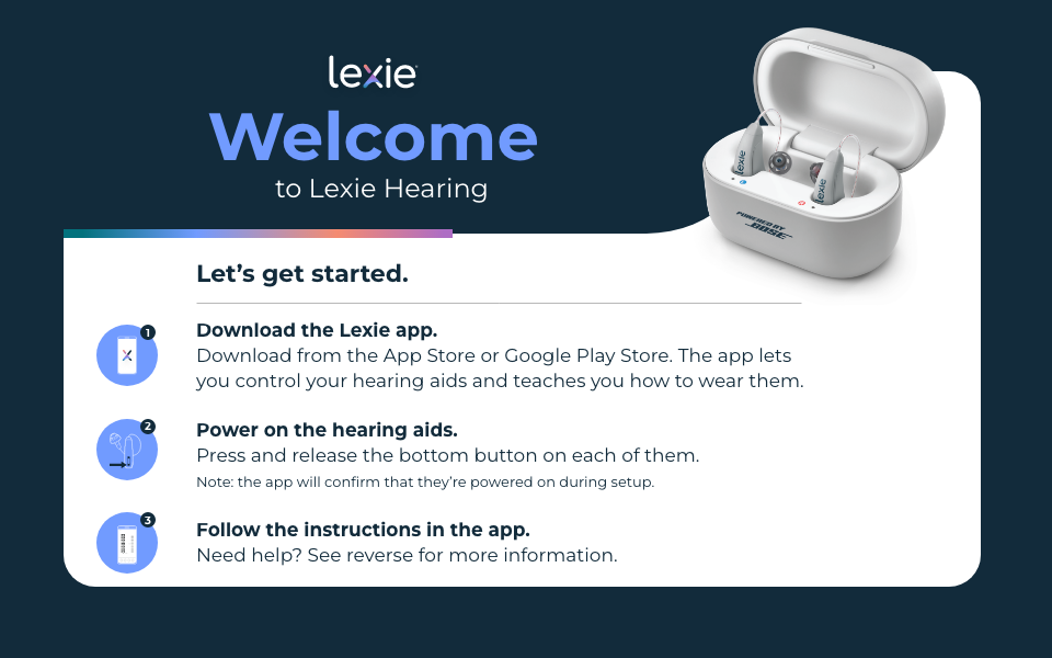 Lexie B2 Plus Rechargeable Self-fitting OTC Hearing Aids Powered 