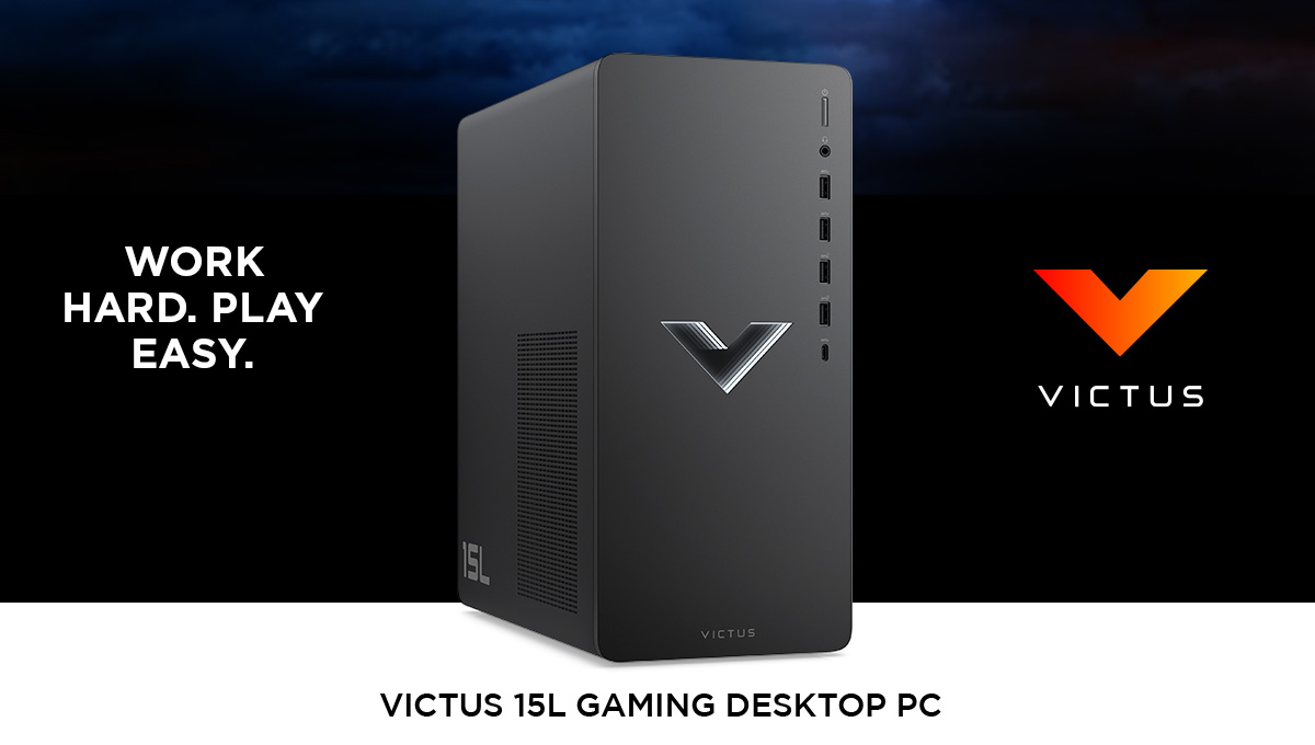 Victus 15L Gaming Desktop PC: Work hard. Play easy.