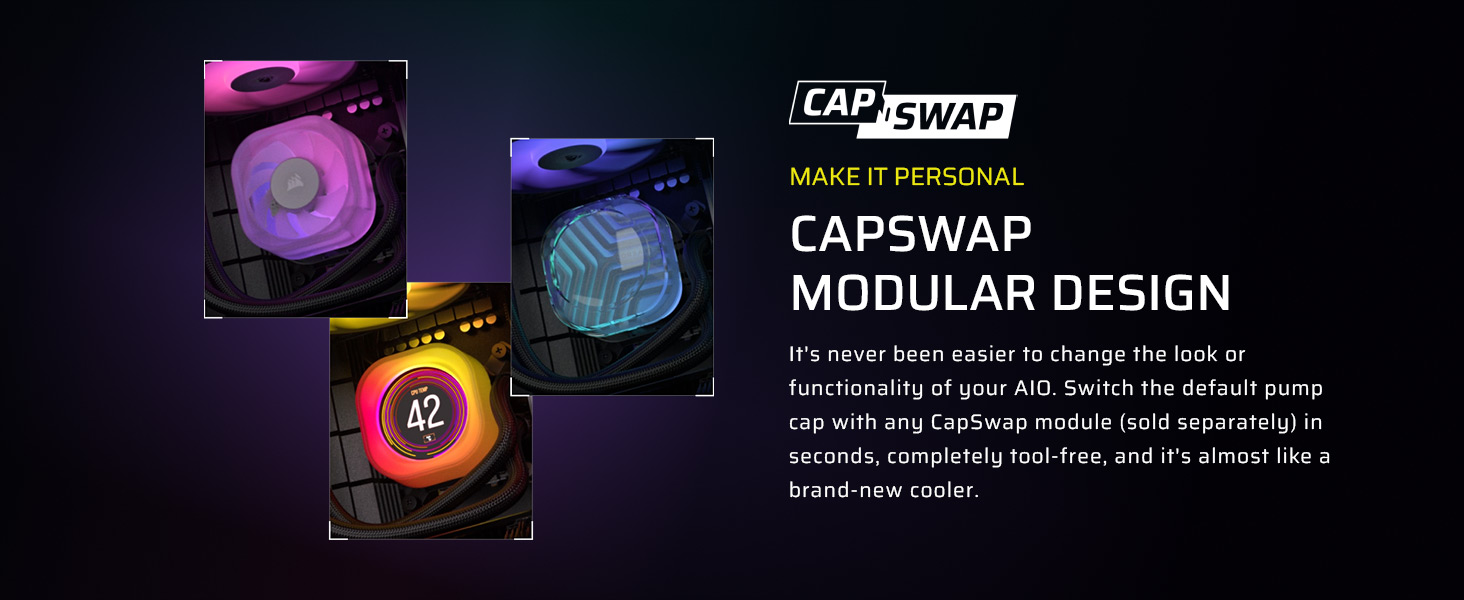 CORSAIR iCUE LINK TITAN 360 RX RGB Liquid CPU Cooler - RX120 RGB