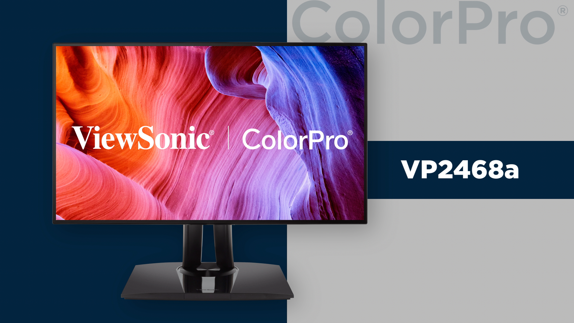 ViewSonic ColorPro VP2468a - LED monitor - Full HD (1080p) - 24