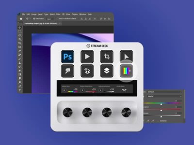 Elgato Stream Deck + White Edition; customizable LCD keys, dials