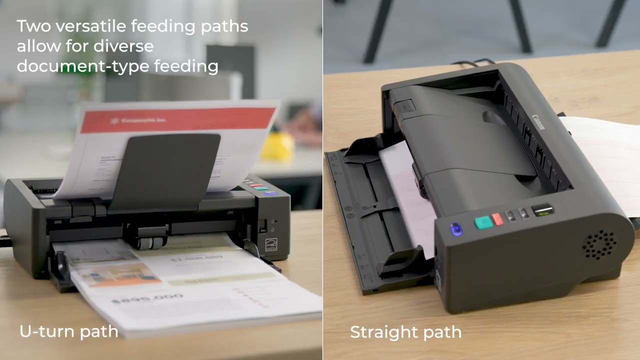 slide 1 of 4, show larger image, canon imageformula dr-m140ii document scanner