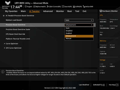 AMD Precision Boost Overdrive