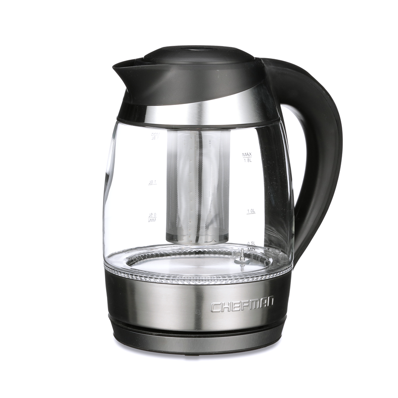 Chefman 1.8 Liter Electric Glass Kettle w/ Tea Infuser - Very