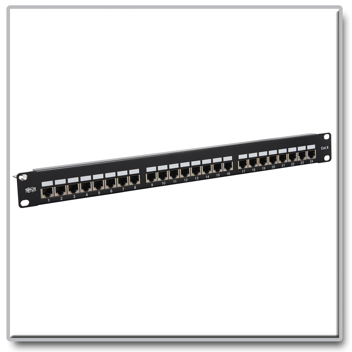 Tripp Lite N252-024-6A Baie de branchements 1U Cat6a, 10 Gigabit Ethernet, Cat6,Cat6a, Noir, 1U, TAA Baies de branchements 