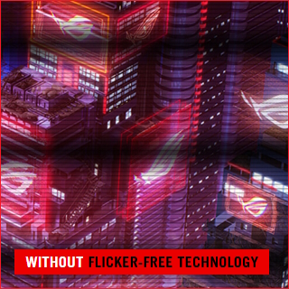 Monitor without ASUS Flicker Free technology.