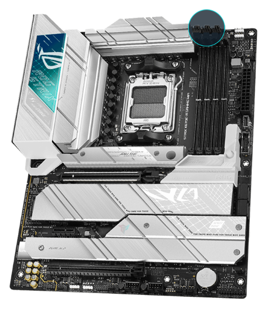 ROG Strix X670E-A fan header locations