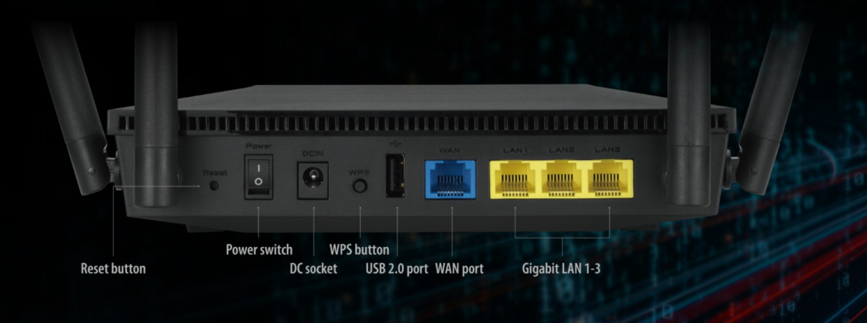 ASUS RT-AX53U - AX1800 / Wifi6 / Dual-Band / MU-MIMO / OFDMA - Router ...