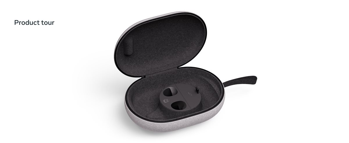 Meta Quest 3/Quest 3S Carrying Case in Gray - SK-1000045-01