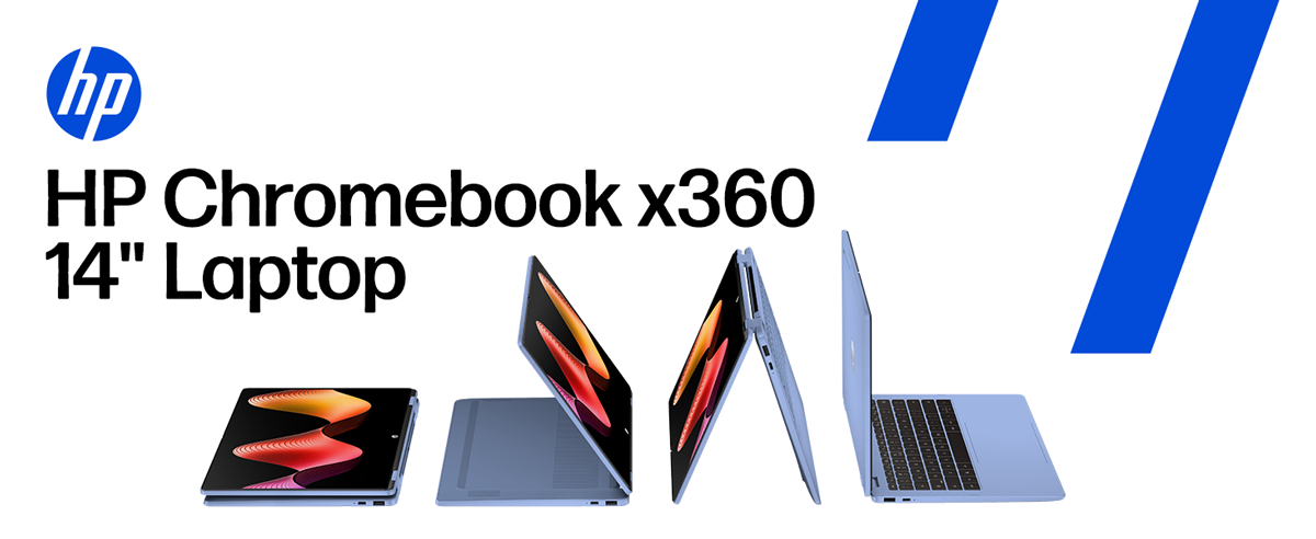 HP Chromebook x360 14 Laptop PC 2K Chrome OS Intel N150 4GB 128GB
