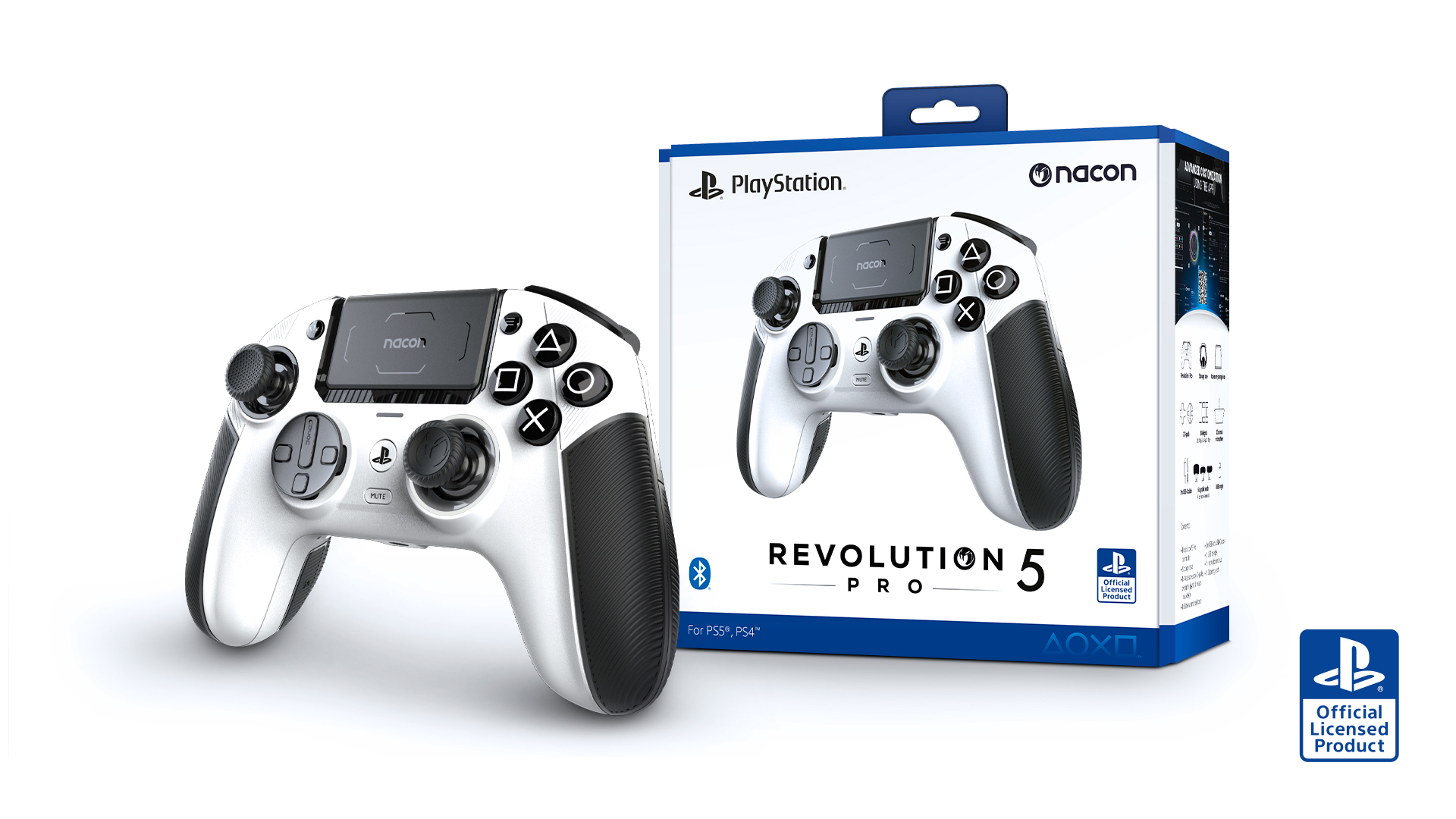 Buy Nacon Revolution 5 Pro PS5 & PS4 Wireless Controller - White, PS5  controllers