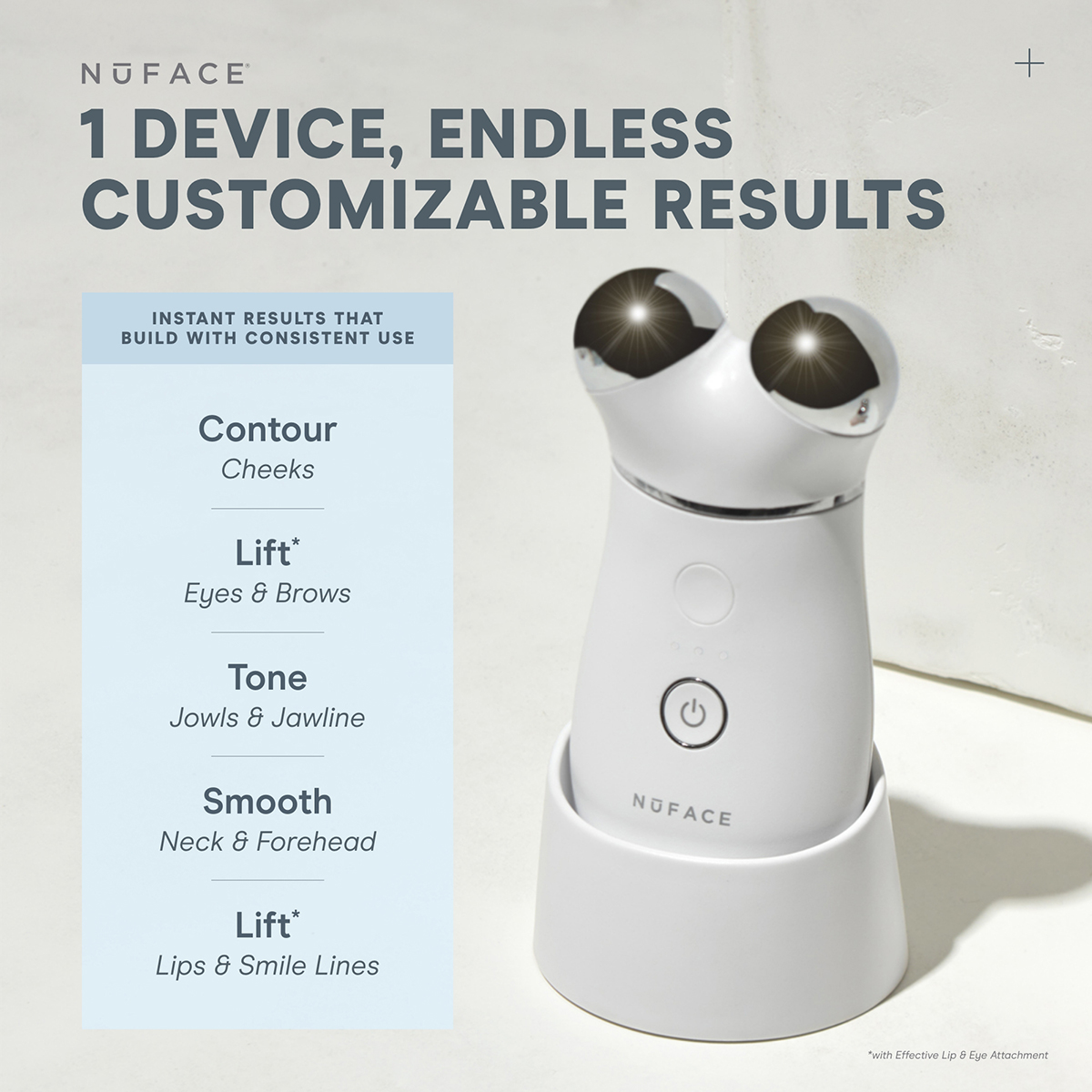 NuFACE Trinity + Facial Toning Device Starter Kit, with