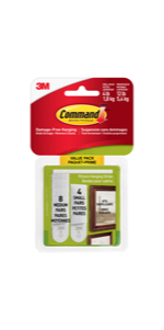 Command Sawtooth Picture Hanging Hooks - White