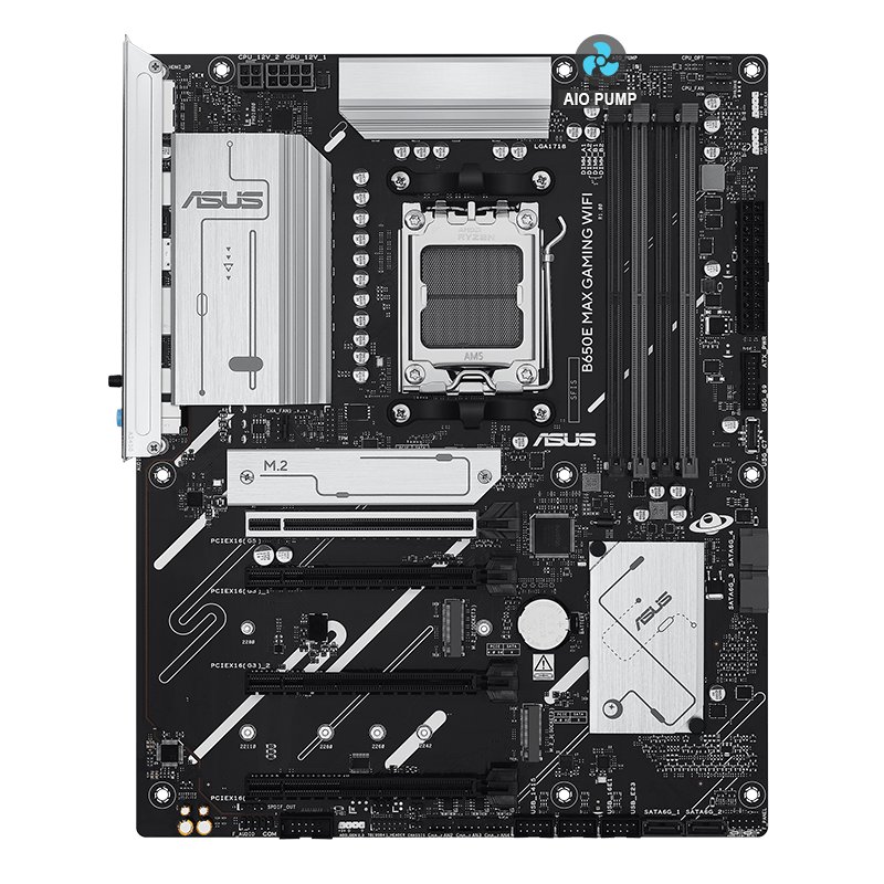 ASUS-Mainboard mit AIO-Pumpe