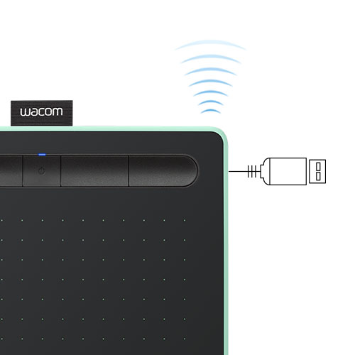 Wacom Intuos Graphics Drawing Tablet, 3 Bonus Software Included, 7.9x  6.3, Black, Small (CTL4100) 