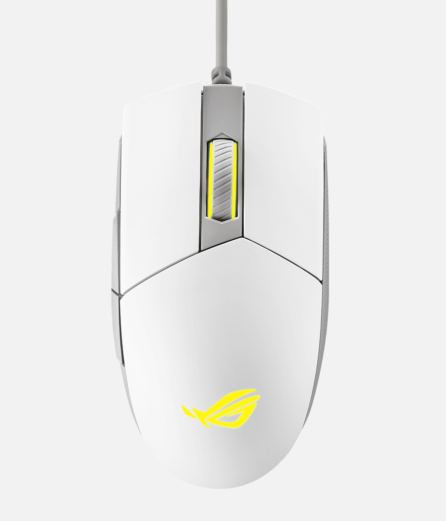 ASUS P516 ROG Strix Impact II ML Moonlight White Gaming Mouse 