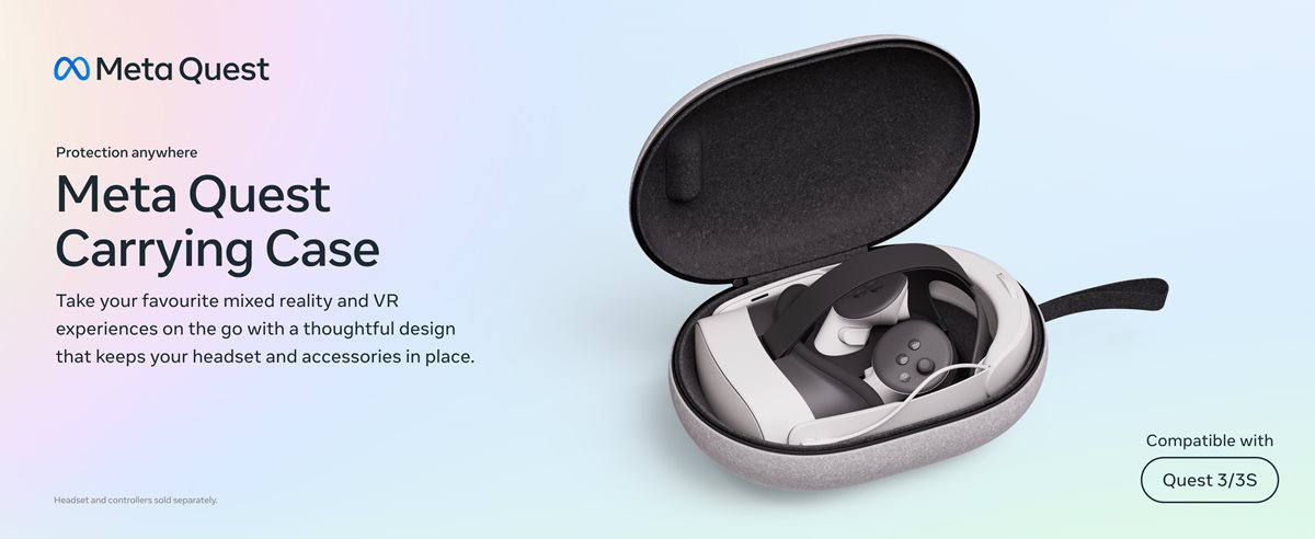 Quest Carrying Case — Works with Meta Quest 3/3S — Premium Style