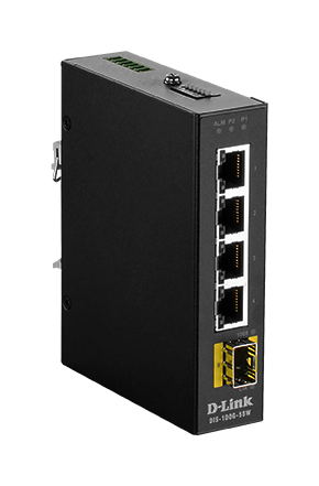 DIS‑100G‑5SW Industrial Gigabit Unmanaged Switch with SFP slot