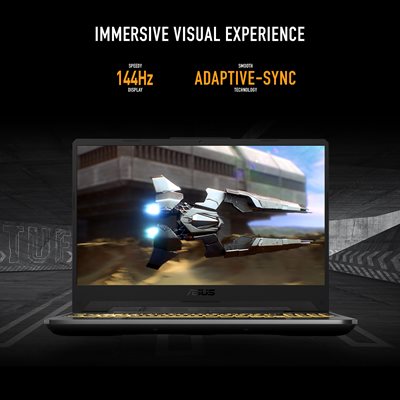 IMMERSIVE VISUAL EXPERIENCE - ASUS TUF Gaming Laptop A15 FA506NF-HN003W 15.6" AMD Ryzen 5 8GB RAM 512GB SSD