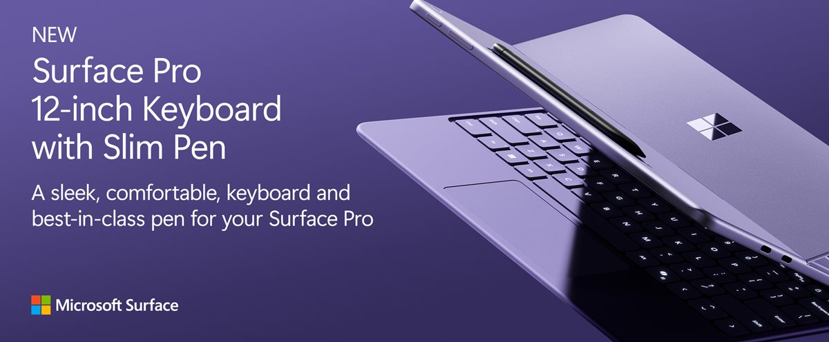 NEW Surface Pro 12-inch Keyboard with Slim Pen
