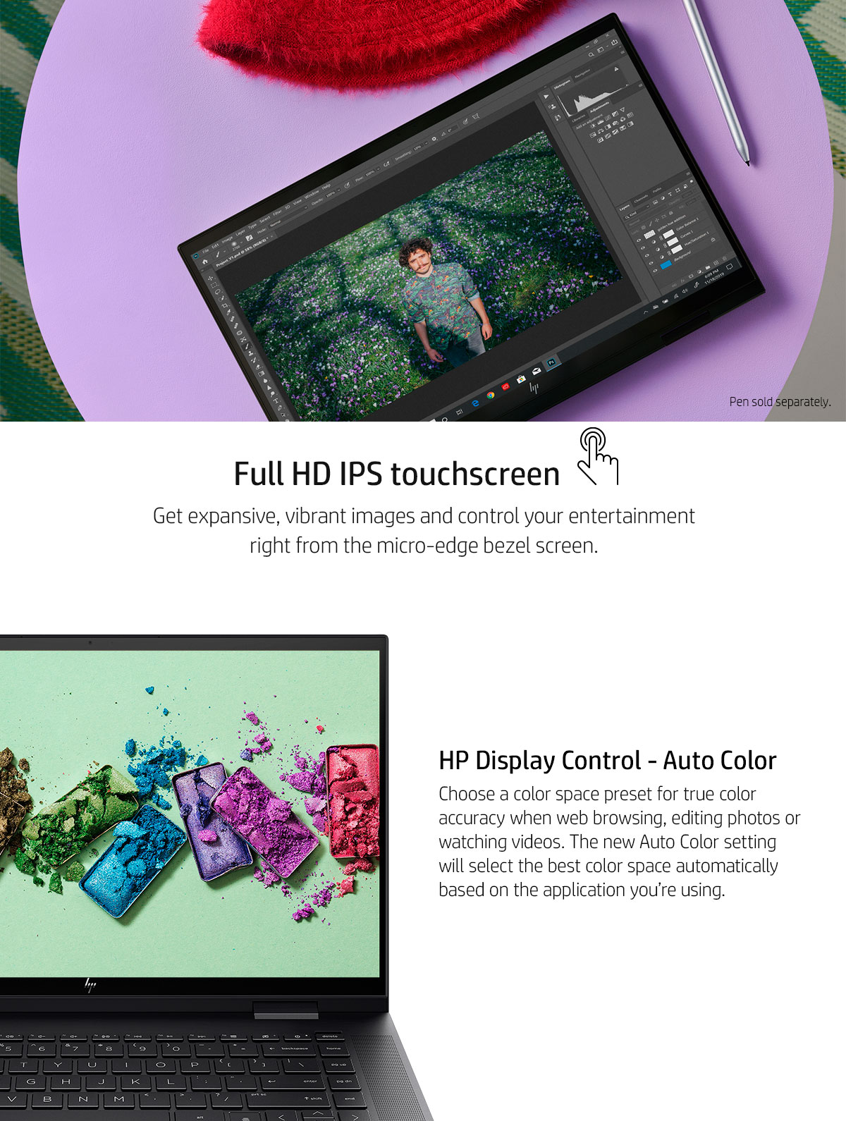 HP ENVY x360 Touch Laptop, 15.6
