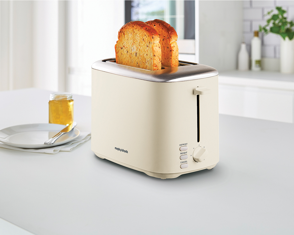 Stainless Steel Cream 2 Slice Toaster - 26551