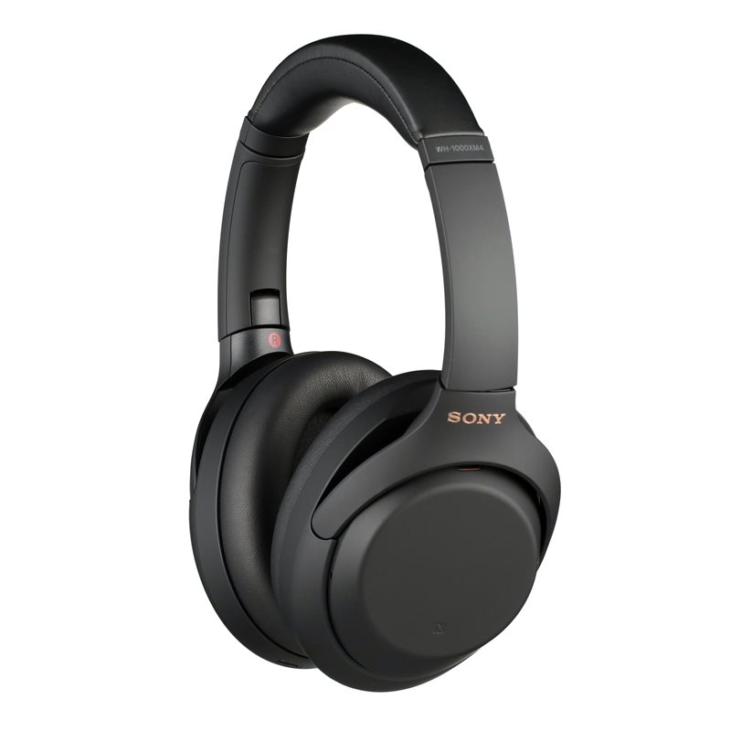 - Assistant Headphones Canceling Noise Wireless Sony with Over-the-Ear WH-1000XM4 Black Google