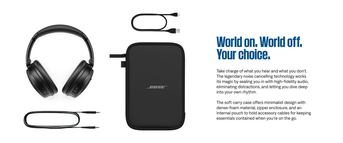 Bose ボーズ QuietComfort SC Headphones ワイヤレスヘッドホン ノイズ 