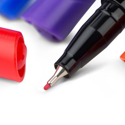 BIC Intensity Fineliner Marker Pen, Fine Point (0.8 mm), Assorted Colors,  Clean & Crisp Writing, 10-Count