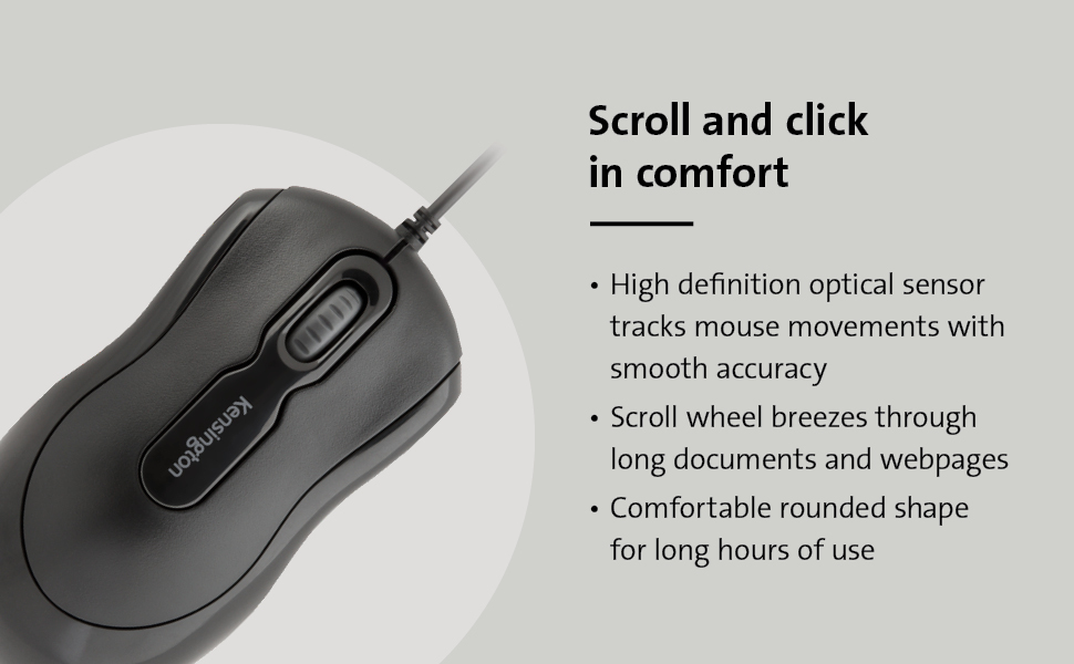 Kensington Mouse-in-a-Box USB- Certified by Works With Chromebook