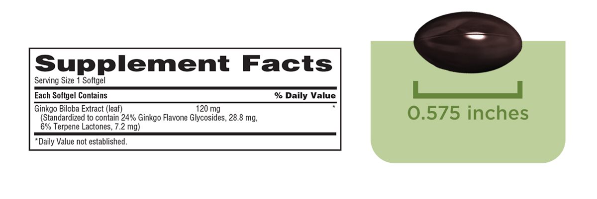 Supplements Facts and Capsule Size Image