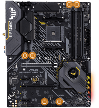 ASUS AM4 TUF Gaming X570-Plus (Wi-Fi) ATX Motherboard with PCIe 