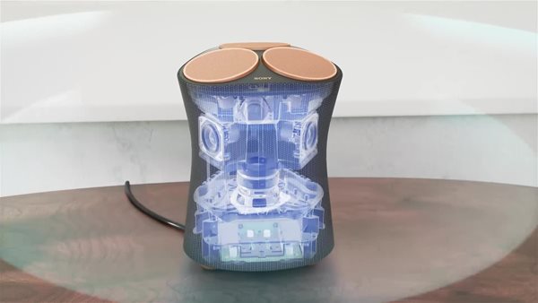 thumbnail video image 2 of Sony SRS-RA5000 Reality 360 Audio Multi Room Bluetooth Speaker in Black (2021), 2 of 10