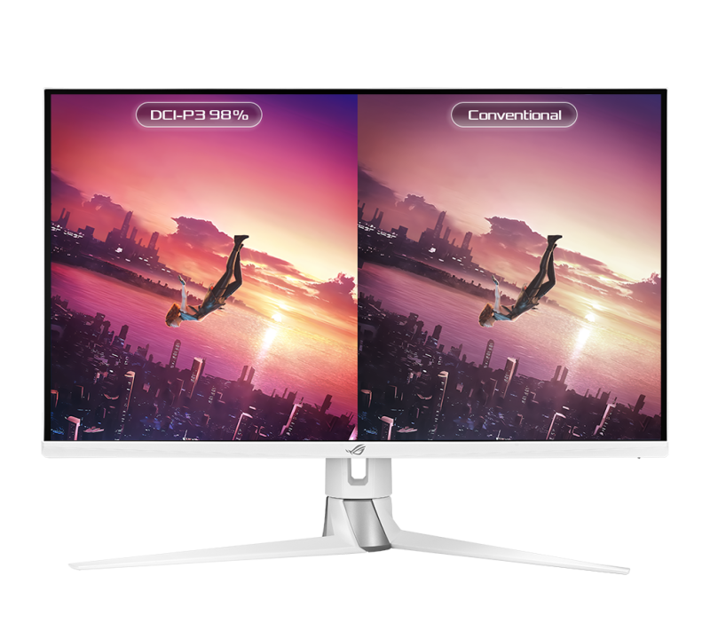 ASUS ROG Swift Monitor de juegos de 32 pulgadas 1440P (PG329Q-W) - Blanco,  QHD (2560 x 1440), IPS rápido, 175Hz, 1ms, sincronización de desenfoque de