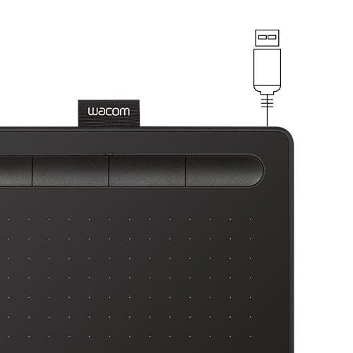 Wacom CTL4100 Intuos - Tableta de dibujo con 3 programas de software  incluidos, 7.9 x 6.3, color negro.