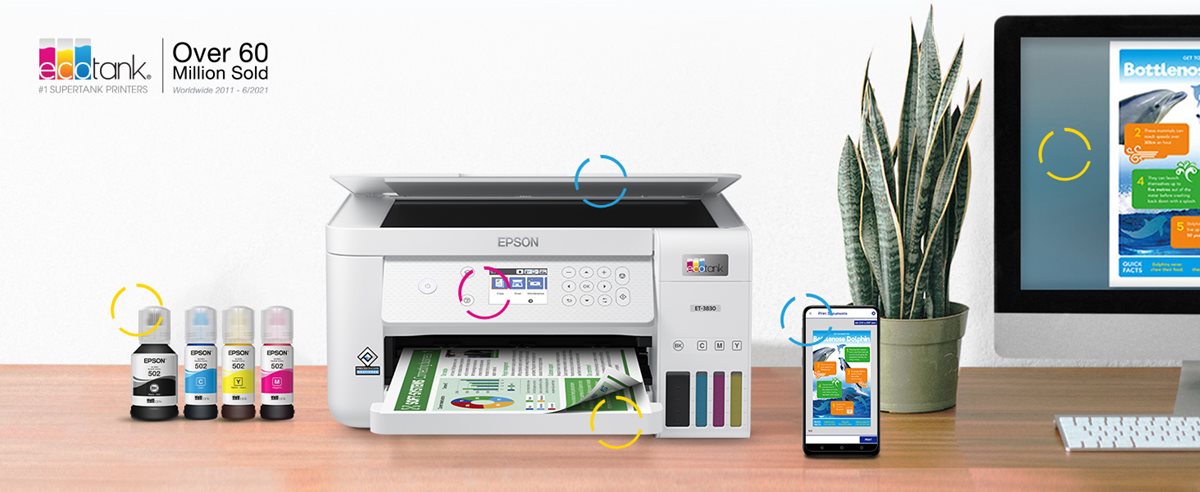 Epson EcoTank ET-3830 All-in-One Printer features