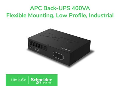 APC Back-UPS 400VA, Flexible Mounting, Low Profile, Industrial