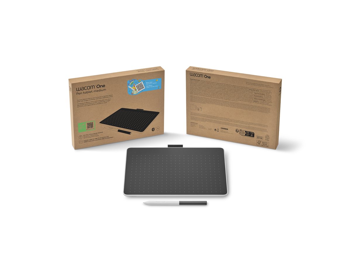 Wacom One Medium Wireless Pen Tablet for PC, Mac, Chromebook