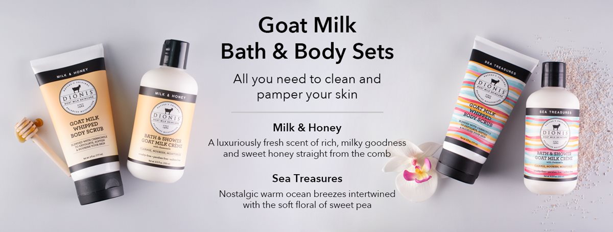 Dionis Goat Milk Bath & Body Sets