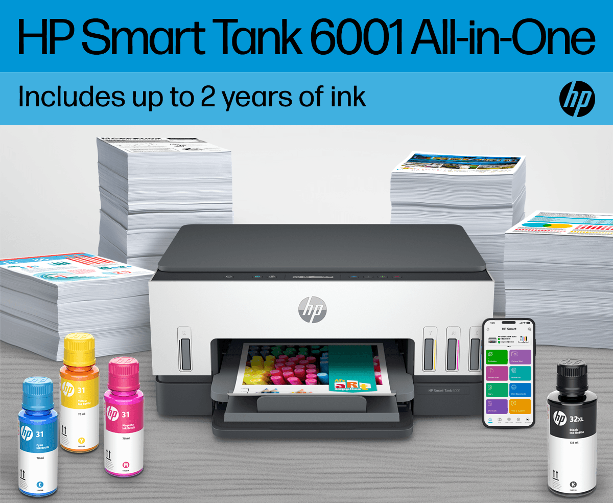 HP Smart Tank 6001 All-in-One - HP Store Canada