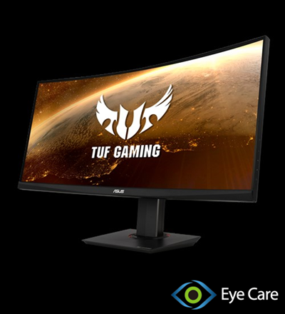 ASUS TUF Gaming VG35VQ - Ecran PC Gamer eSport 35 UWQHD - Dalle VA  incurvée 1800R - 16:9 - 100Hz - 1ms - 3440x1440 - 300cd/m² - Display Port &  2x