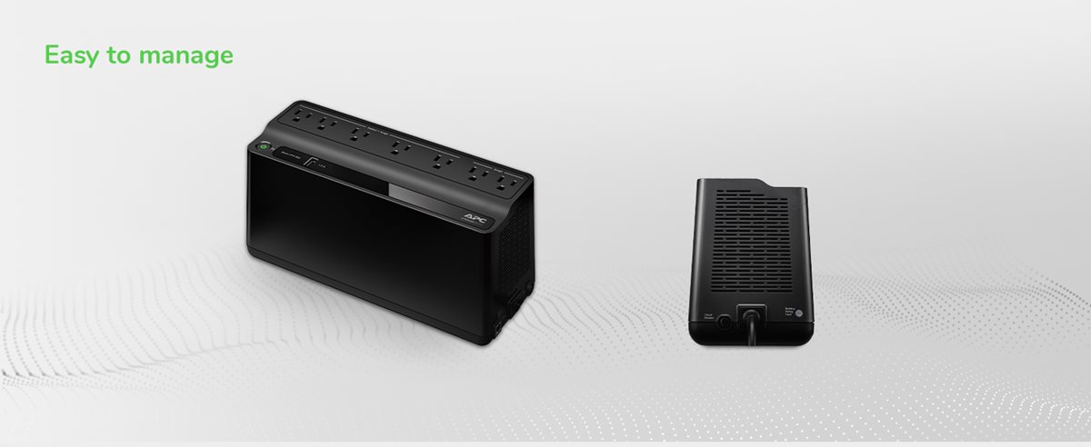 Easy to manage APC Back-UPS BN600U1