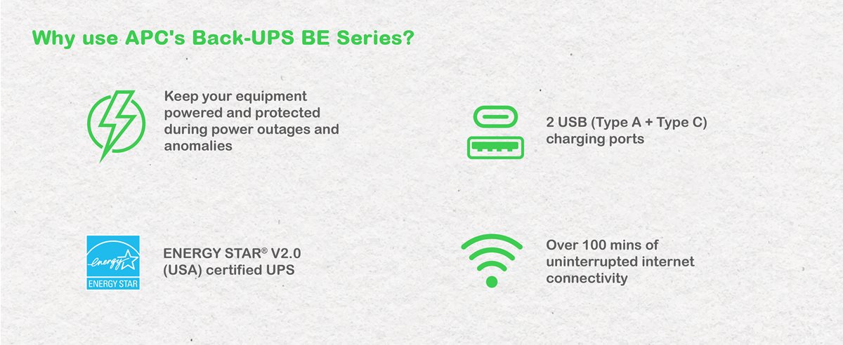 Why to use APC Back-UPS BE Series BE700G3