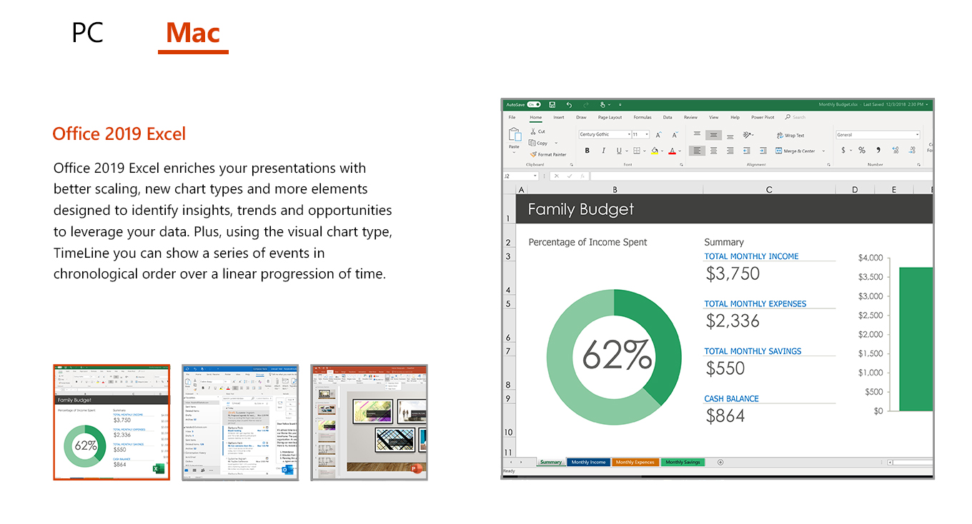 Microsoft Office Home & Business 2019 | One time purchase, 1 