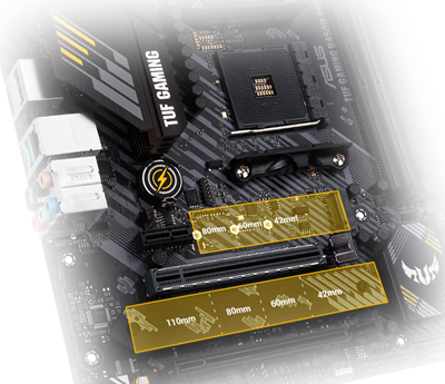 ASUS TUF GAMING B450M-PRO S AMD AM4 (3rd Gen Ryzen) Micro ATX